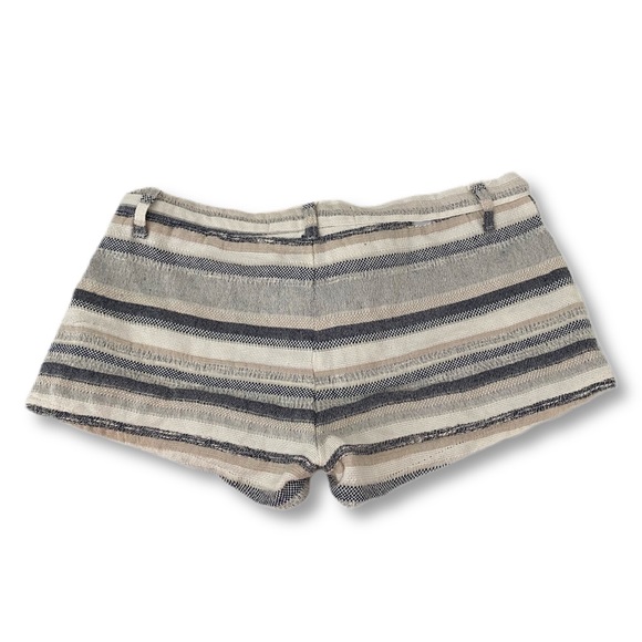 Free People Striped Tie Front Shorts - Picture 2 of 3